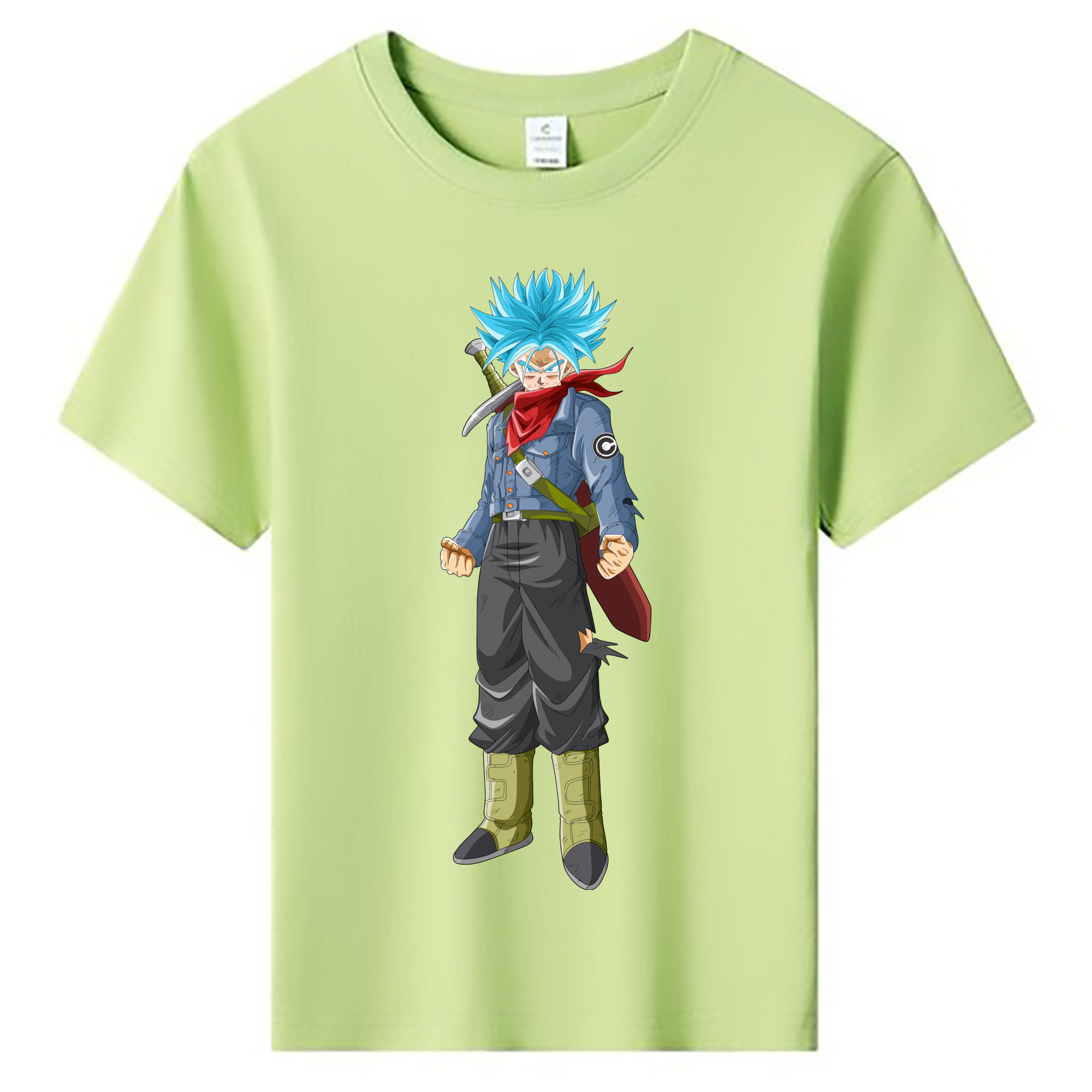（画像用） ドラゴンボール トランクス（Torankusu）DRAGON BALL Trunks 綿100％キッズTシャツ（フロントプリント）